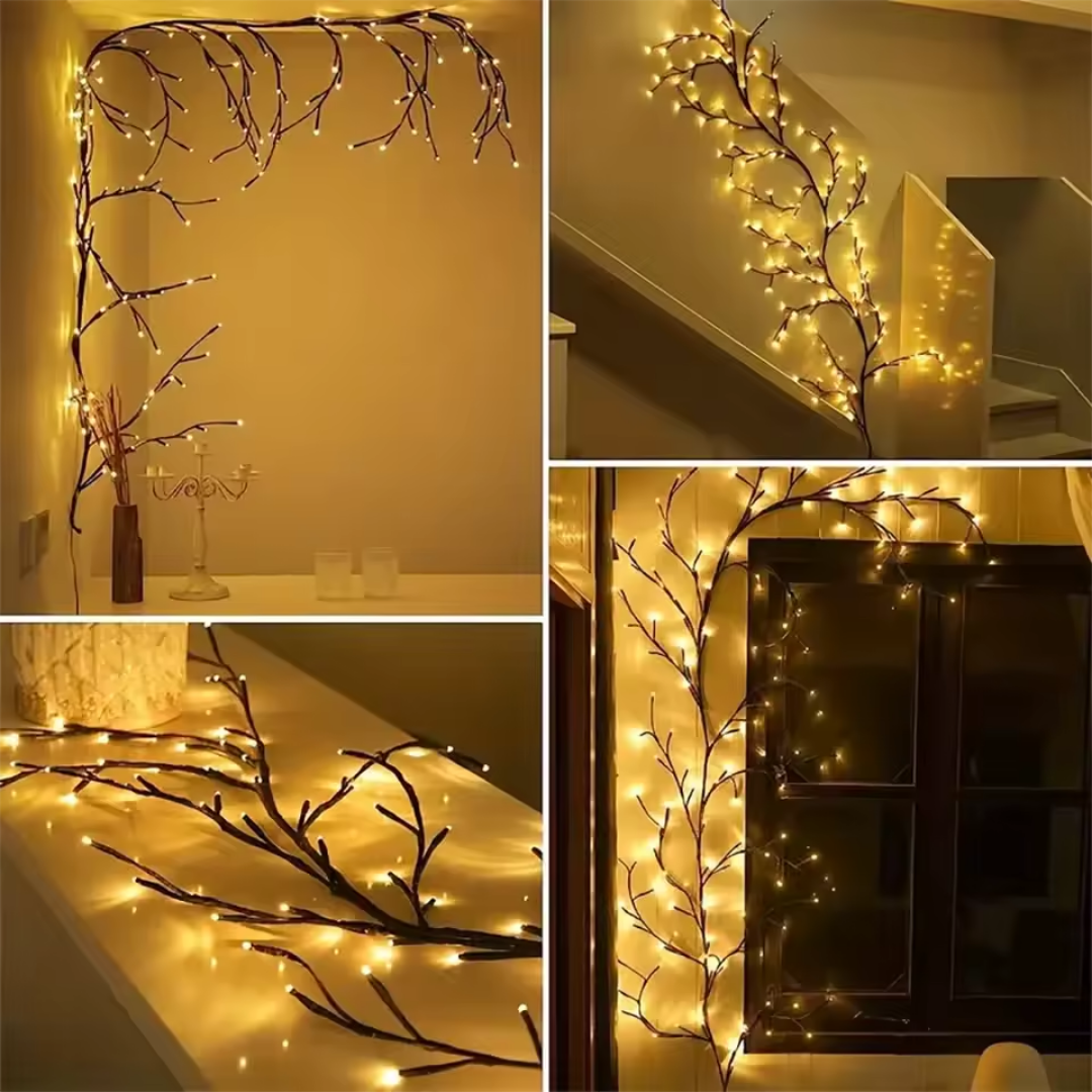 GlowLeaf™ - Verzauberte Weidenreben-Lichter