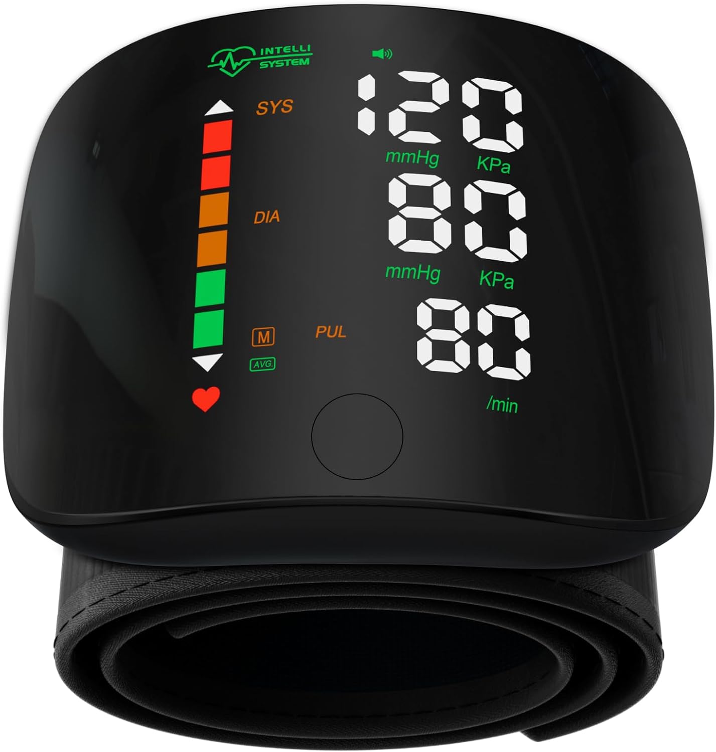 Wrist Blood Pressure Monitor, LED Display, Touchscreen Wrist Cuff