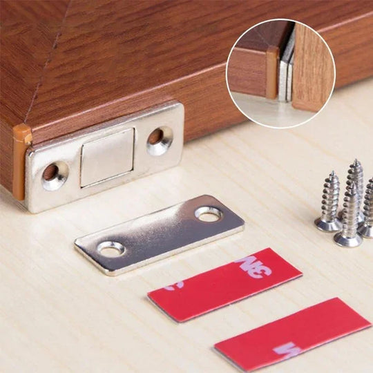 InvisiLock™ | Ultradünne Unsichtbare Schranktürmagnete (4er-Satz)