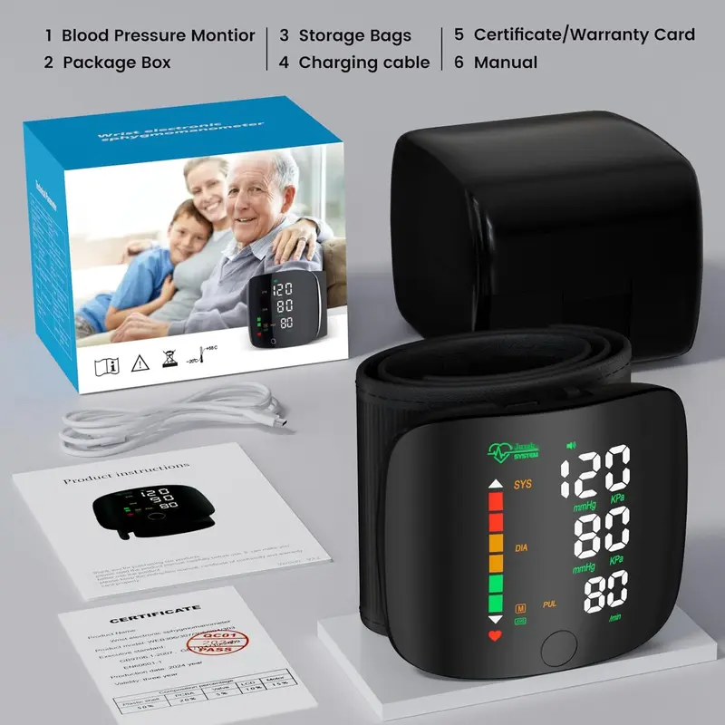 Final 3 Hours: 70%OFFđ„Wrist Blood Pressure Monitor â LED Touch Screen & Adjustable Fit