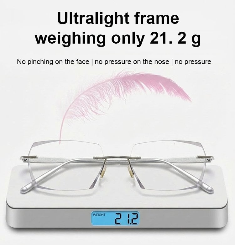 [Co-Created by Designers]Gypsophila Smart Zoom and Color-Changing Reading Glasses, Auto Focus Distance Near Progressive Multi-focus HD Vision