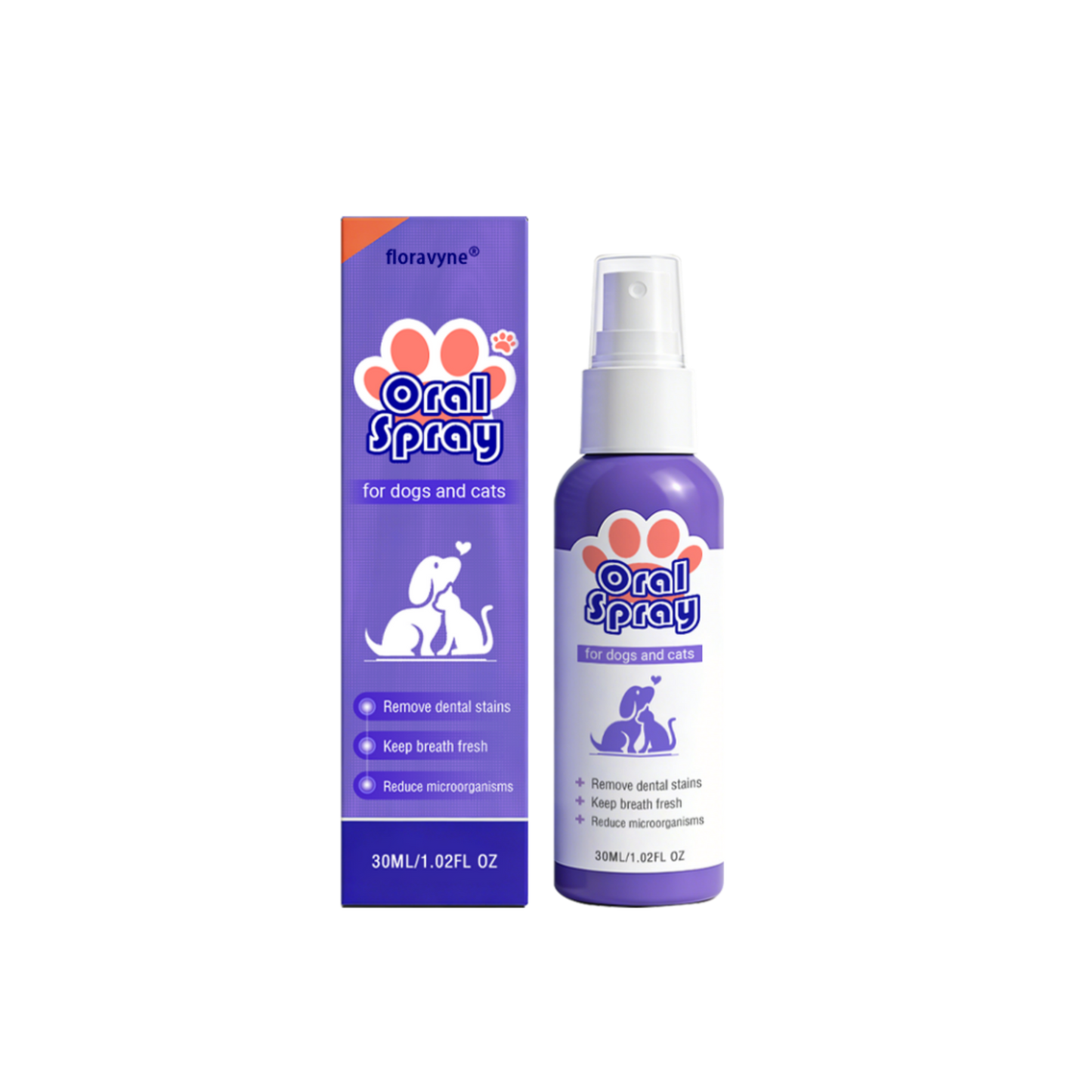 floravyne® Pet Oral Spray ✅ Freshen Breath, Remove Tartar & Promote gum regeneration, stabilize teeth 🦷-$AC