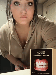[Over 300,000 users worldwide] Full-mouth bone-supported denture set