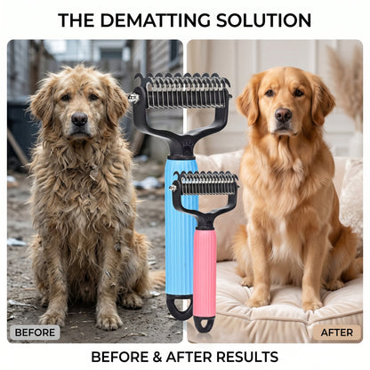 💯🐱Flash Sale!🐶 Professional Deshedding Tool For Dogs And Cats,Shedding Removal Easy to Use Essential Grooming