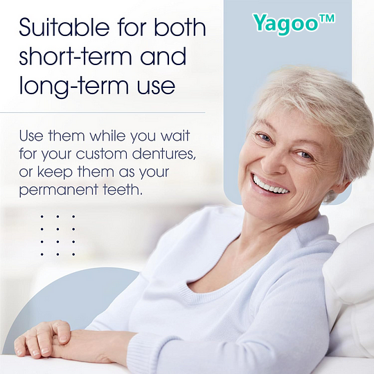 🔥BLACK FRIDAY SALE-🏆Ends Today: 70% OFF! Yagoo™ Custom Custom-Fit Full Functional Dentures