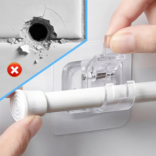 Transparent Hanging Rod Clip