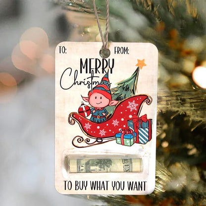 🎅💸 Handcrafted Wooden Money Holders Gift