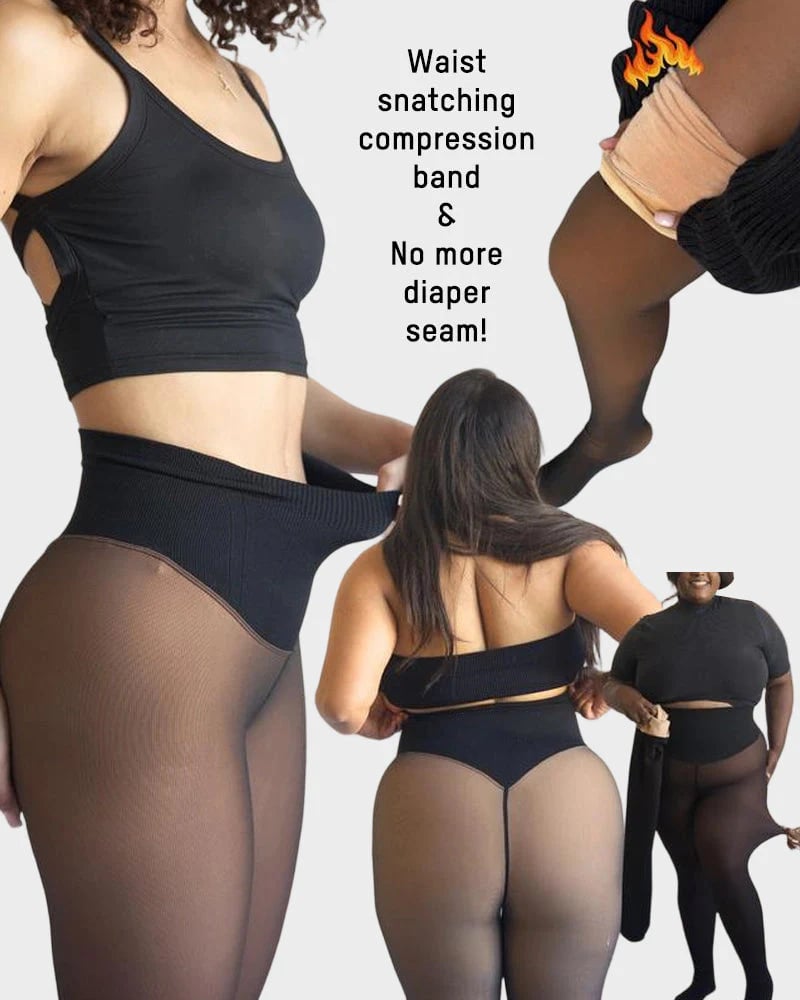 🔥Hot Sale 49% OFF!!⚡50K+ SOLD!❄️One-Seam Shaping Fleece Leggings