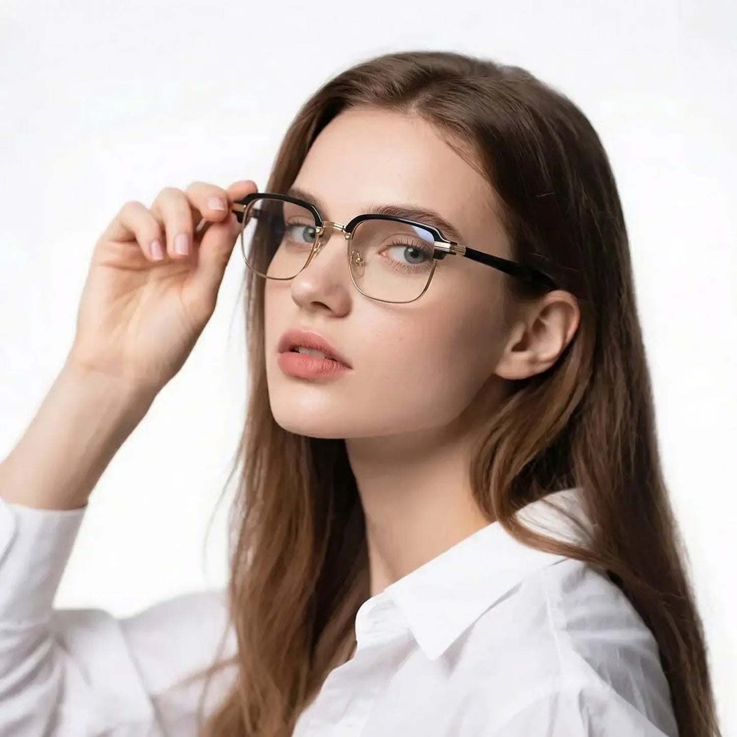 Dual Focus Anti Blue Light Glasses, All-Day Comfort Wear Without Dizziness for Men & Women