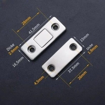 InvisiLock™ | Ultradünne Unsichtbare Schranktürmagnete (4er-Satz)