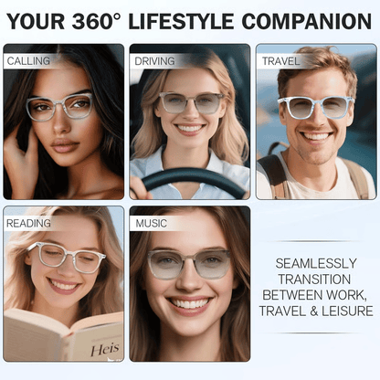 🔥 Black Friday Sale Is On Fire!🔥 AI Interpretation Smart Glasses🕶️33-Language Translation, Photochromic Lenses, AI Chat & Hands-Free Audio