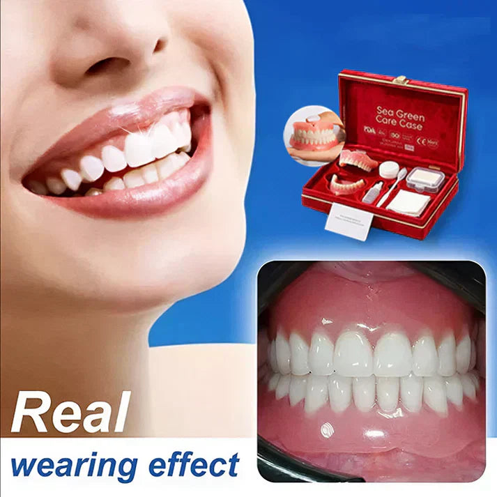 Ends Today: 49% OFF! ⏰ KLENIMORE™ Custom-Fit Smile Support Set — Strong Hold & Natural Look 🦷