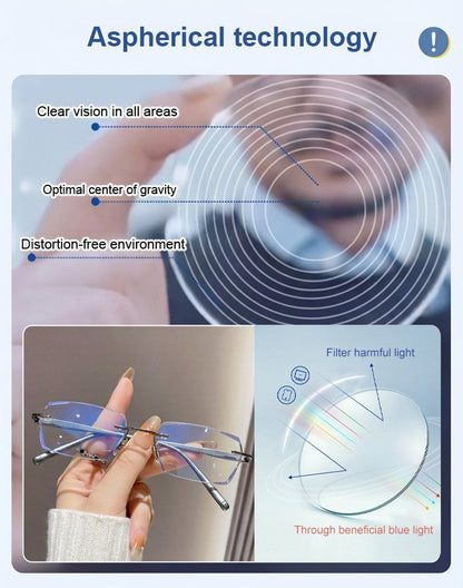 [Co-Created by Designers]Gypsophila Smart Zoom and Color-Changing Reading Glasses, Auto Focus Distance Near Progressive Multi-focus HD Vision