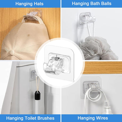 Transparent Hanging Rod Clip