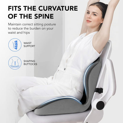 Ergonomic Memory Foam Seat Cushion