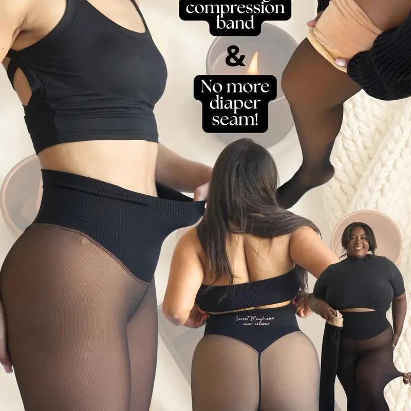 🔥Hot Sale 49% OFF!!⚡50K+ SOLD!❄️One-Seam Shaping Fleece Leggings