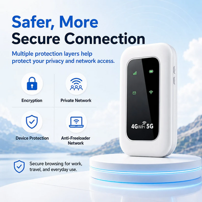 🛜 All-Network Pocket WiFi – Ready in Seconds No Setup! No Hassle! Just Connect!🌐[Power on and use, free for life]