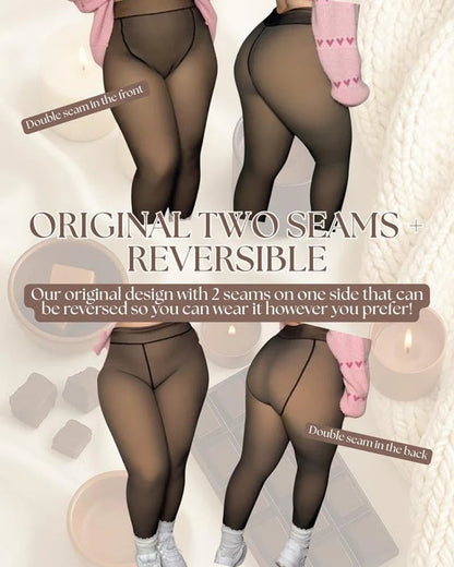 🔥Hot Sale 49% OFF!!⚡50K+ SOLD!❄️One-Seam Shaping Fleece Leggings