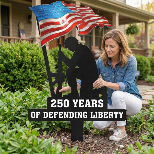 💥🔥 Limited time 57% OFF! First 50 pieces enjoy 57% off! 🔥💥 ✨🇺🇸🗽Metal Garden Stake – 🎖️ 250 Years of Defending Liberty