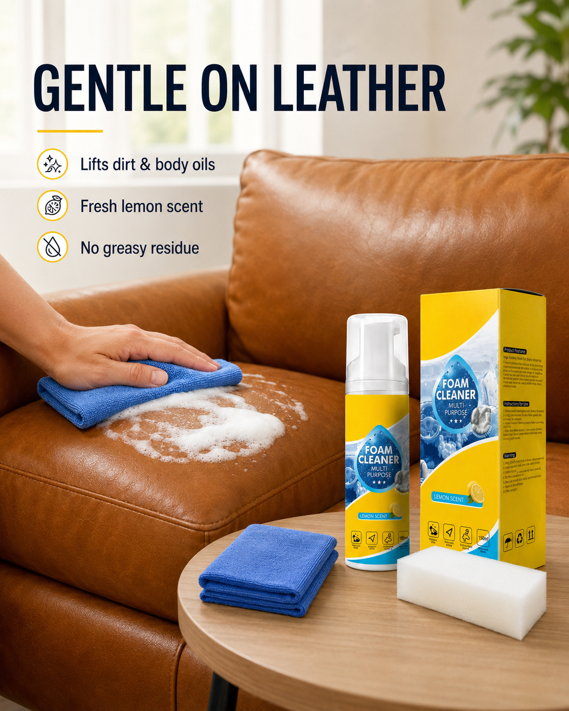 Easy Use Rinse-Free Foam Cleaner