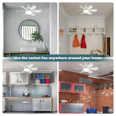 🔥LAST DAY 50% OFF❄️2-in-1 Portable Ceiling Fan & Light With Remote Control💡