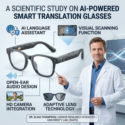 All-weather on-body AI assistant, real-time multilingual simultaneous translation, seamless cross-border communication, all-round AI recognition for everything, on-body professional recorder, hands-free calls, music playback