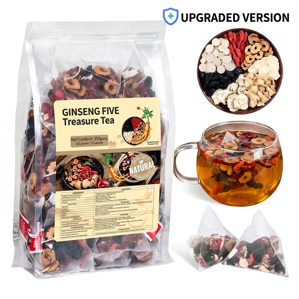 Ginseng Five Treasure Tea | Healthy Kidney Tea for Men & Women-SUY