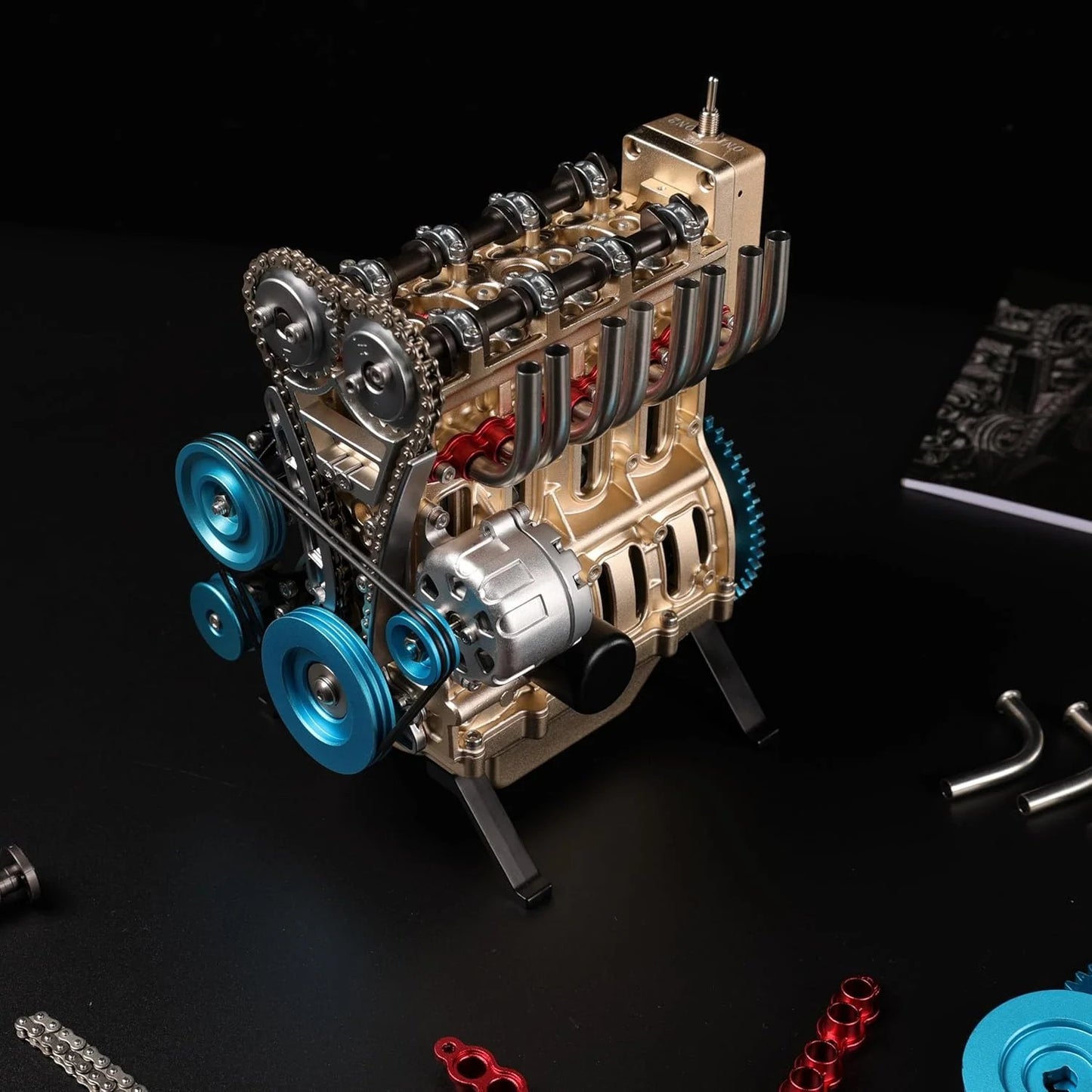 🏎️🛠️The Ultimate Desktop Masterpiece: Miniature V8 Small-Block Static Model Kit