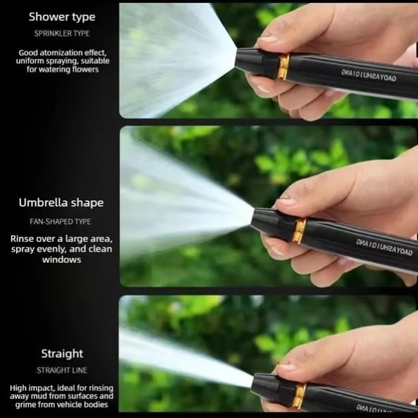 2026 Upgraded High Pressure Water Sprayer -3 Adjustable Spray Modes For Garden, Car, Patio