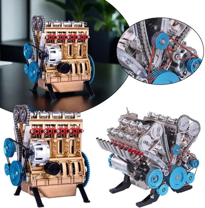 🏎️🛠️The Ultimate Desktop Masterpiece: Miniature V8 Small-Block Static Model Kit