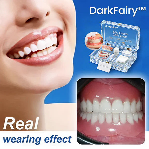🔥Ends Today: 75% OFF! ⏰DarkFairy™ Medical Full Denture with Strong Suctiond Custom-Fit Full Functional Dentures🦷
