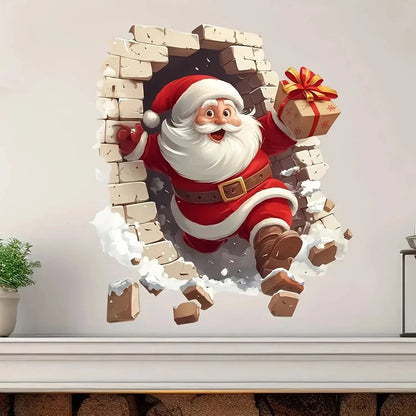 Creative Christmas Santa Wall Stickers
