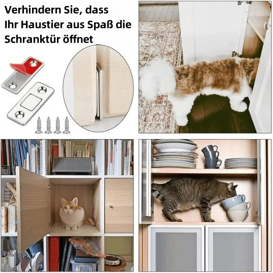 InvisiLock™ | Ultradünne Unsichtbare Schranktürmagnete (4er-Satz)