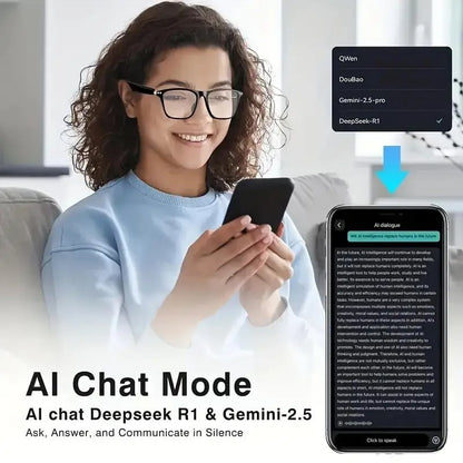 🔥 Black Friday Sale Is On Fire!🔥 AI Interpretation Smart Glasses🕶️33-Language Translation, Photochromic Lenses, AI Chat & Hands-Free Audio