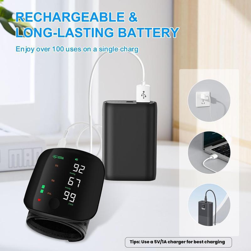 Final 3 Hours: 70%OFF🔥Wrist Blood Pressure Monitor – LED Touch Screen & Adjustable Fit