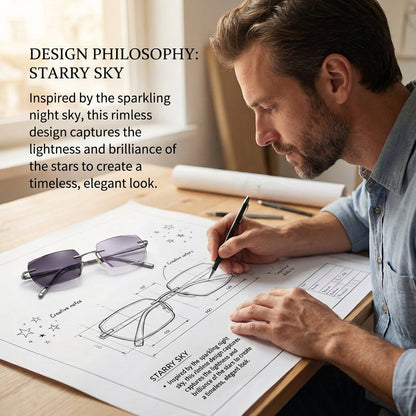 [Co-Created by Designers]Gypsophila Smart Zoom and Color-Changing Reading Glasses, Auto Focus Distance Near Progressive Multi-focus HD Vision
