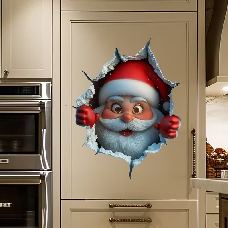 Creative Christmas Santa Wall Stickers