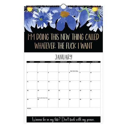 Here We F*cking Go Again: 2026 Swear Calendar for Tired-Ass Women