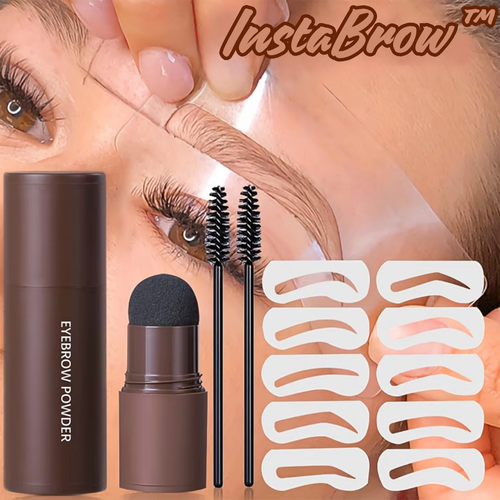 InstaBrow™ - Augenbrauenstempel-Schablonenset