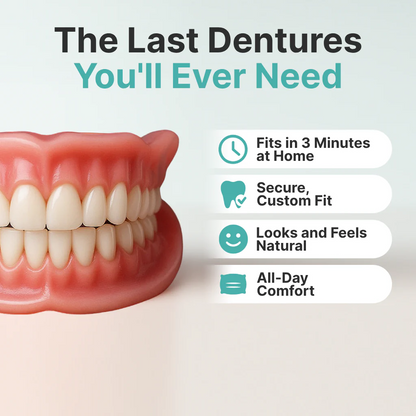 🌎Ending today: 30% off! ⏰ Medical-grade full dentures with strong suction.