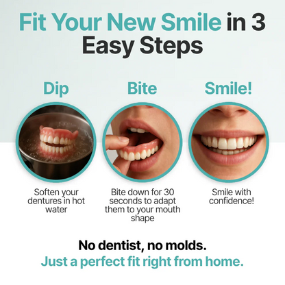 🌎Ending today: 30% off! ⏰ Medical-grade full dentures with strong suction.