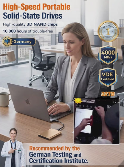 High-speed portable solid-state drives